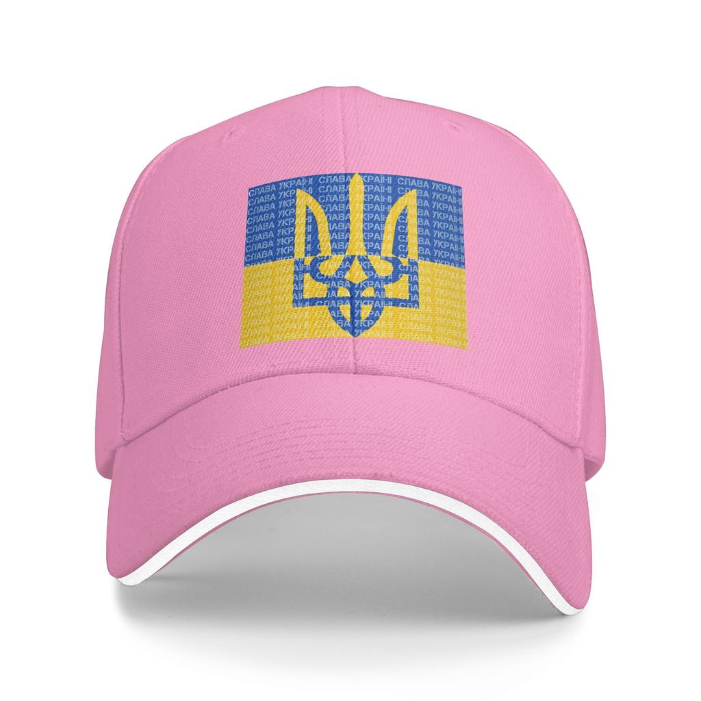 Ukraine Flag Trident Slava Ukraini Casual Baseball Cap Summer Trucker Hat Breathable Kpop Rock Snapback Cap Unisex Baseball Caps