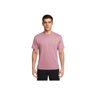 T-shirt à manches courtes et col rond coupe ample avec motif logo SB Hommes Hauts Prune-Poussière FZ6710-523
