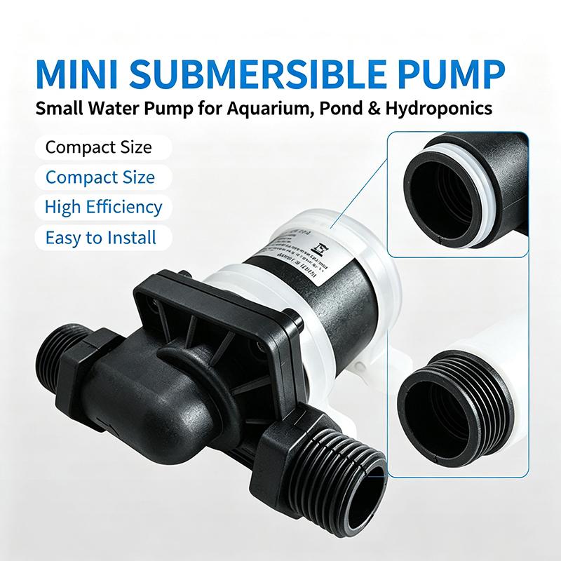 DC Brushless Booster Pump 12V 24V Multifunctional Water Pump 1/2" DN15 for Home Rain Water Transfer