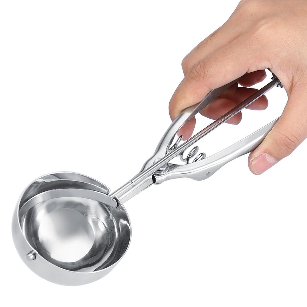 Household Stainless Steel Ice Cream Spoon Scoop Cream Dipper Kitchen Accessories (Small)