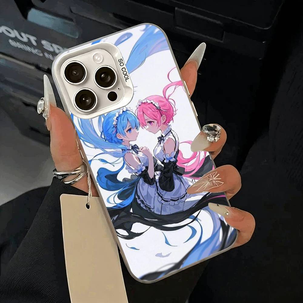 Zero -Starting- Life -in -Another -World  Phone Case For iPhone 17,16,15,14,13,12,11 Plus,Pro Max,XS,white silver phone case