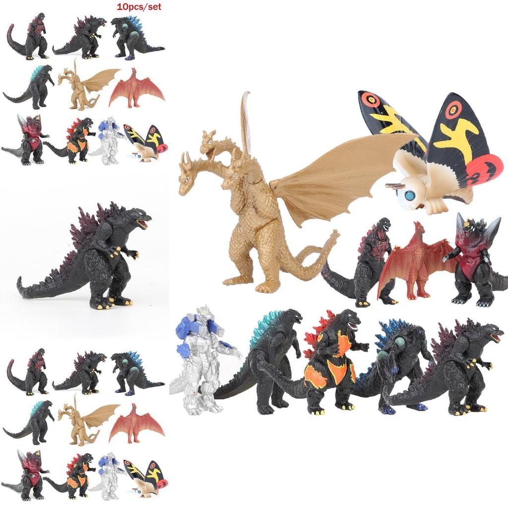 Exquisite 10pcs Godzilla King Of The Monsters Action Figure Toy Pvc Doll Set For Kids