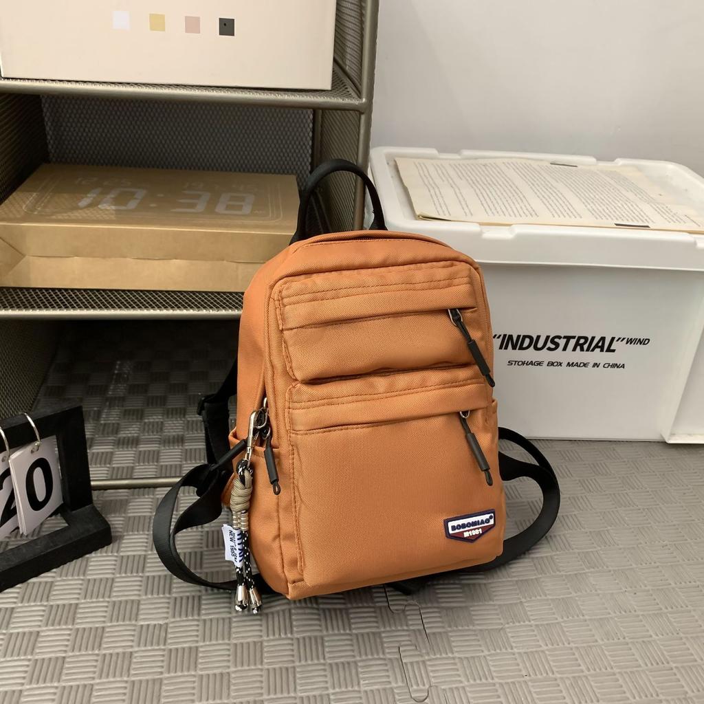 School Bag Mini Backpack Versatile Fashion Outdoor Sports Cycling Backpack Picnic Lightweight Mountaineering Bag Casual Simple Shoulder