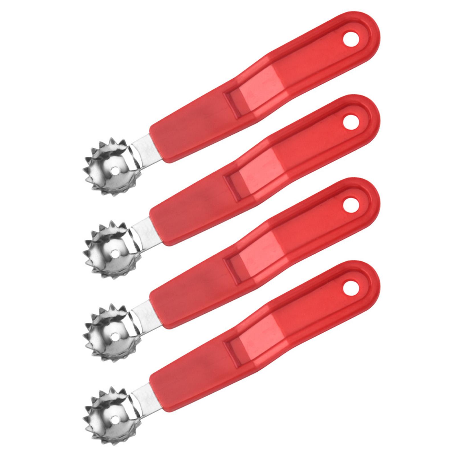 

Инструмент для удаления плодоножек и косточек клубники из нержавеющей стали с эргономичной ручкой для удаления сердцевины и семян фруктов, кухонный предмет первой необходимости красный