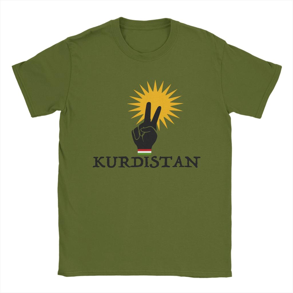 Kurdistan Unisex T Shirt Awesome Tee Shirt Short Sleeve Crew Neck TShirt Pure Cotton Party Tops