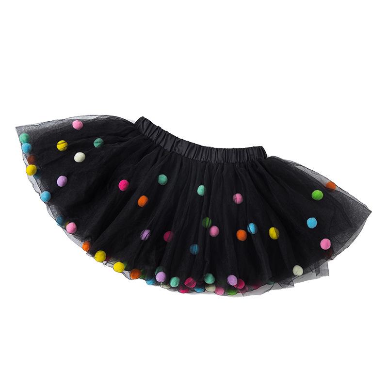 Skirt Girl Princess Party Skirt Hair Hoop Set Kids Girls Tutu Skirt Fluffy Mini Rainbow Dot Skirt