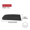 For Toyota Sienna -2026 Real Carbon Fiber Stickers Driver's side left Panel Trim Cover Car Accessories Interior decorative