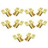10PCS Double-Back Shovel-Type Electrical Connectors Wire Lugs Copper Strips Crimp Terminals Brass Tinned-Plug Spade Kit