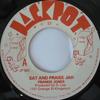 7-Zoll-Schallplatte FRANKIE JONES THE AGGROVATORS Sat And Praise Jah JP003 Jackpot Jamaica Reggae Ska Dub Gebraucht