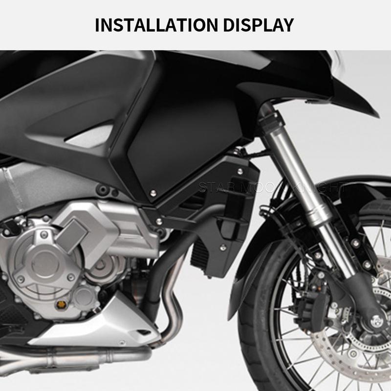 VFR1200X Motorcycle Accessories Front Fender Mudguard Extender Hugger Extension For Honda VFR 1200X 1200 X Crosstourer 2012-2023