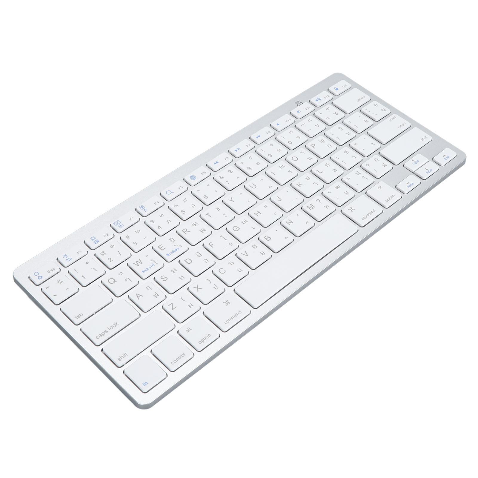 

Bluetooth-клавиатура Двуязычная супертонкая беспроводная клавиатура с ножничным переключателем для ПК, ноутбука, планшета
