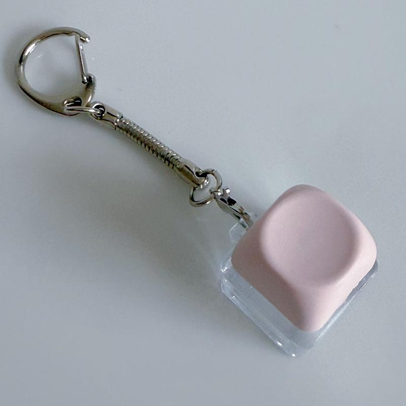 1/2 Key Led Keyboard Button Clicker Mechanical Keyboard Keychain For Gifts To Pass The Boring Time Stress Relief