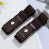 Elastic Belt Jean Button Stretch Adjustable Waist Buckle Quick Button for Pant Belt Tighten Waist Button Belt No Sew