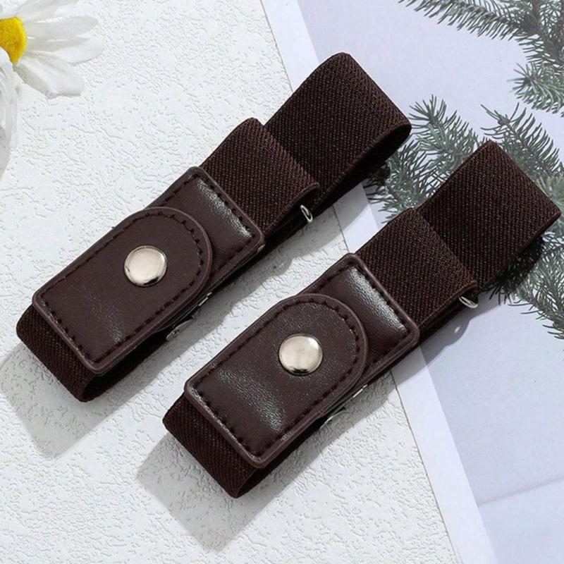 Elastic Belt Jean Button Stretch Adjustable Waist Buckle Quick Button for Pant Belt Tighten Waist Button Belt No Sew