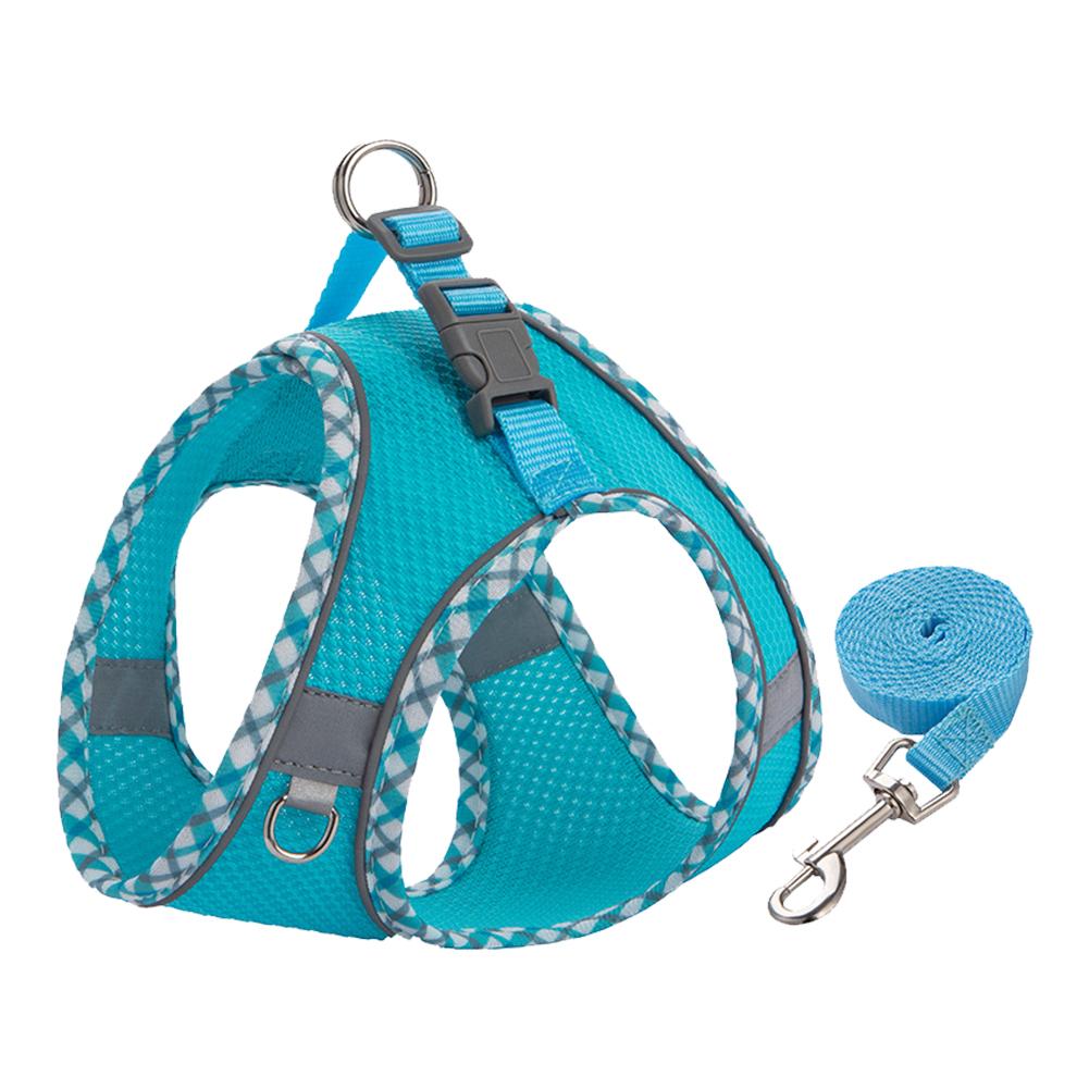 Small Medium Pet Dog Harness for Outdoor Use Set Dog Vest Strap Adjustable Breathable Harness for Dogs Puppy and Cats