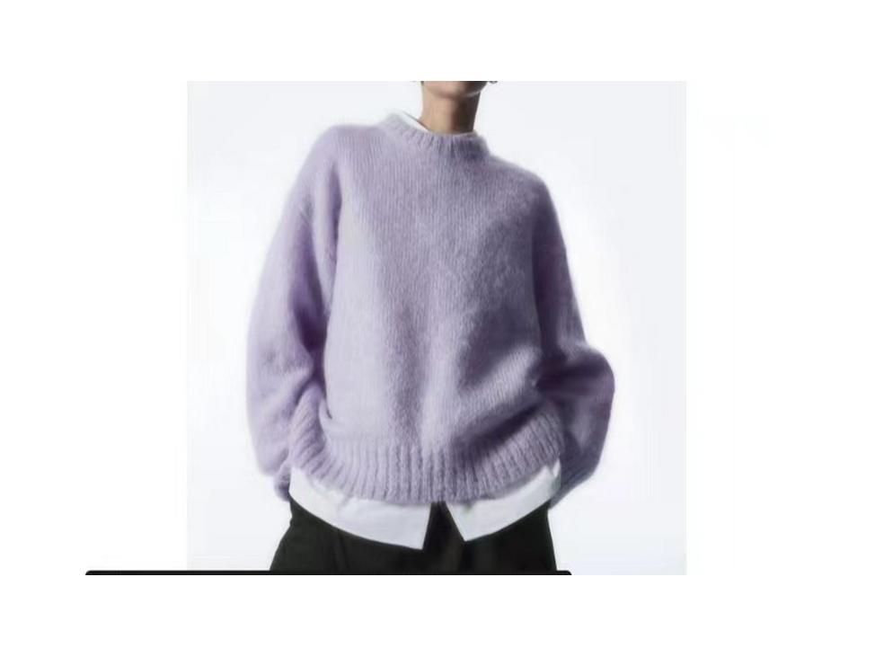 CS Women's Mohair Blend Round Neck Sweater - Winter 2023