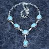 Blue Triplet Opal Gemstone 925 Sterling Silver Jewelry Necklace 18" M-3182