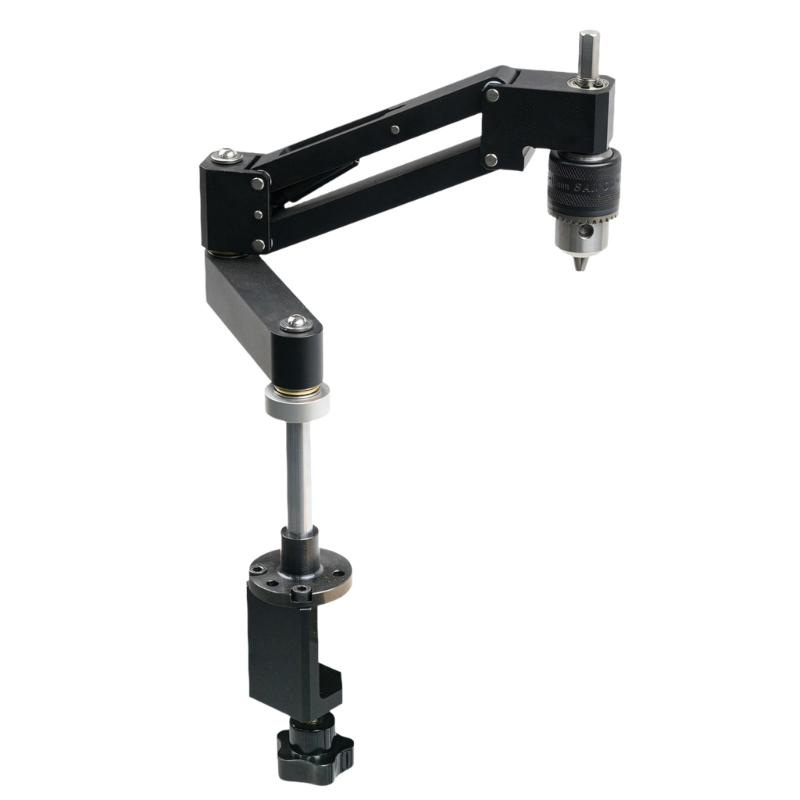 High Precisions Safe Machined Aluminum Alloy Tapping Arm Support Bracket For Hand Drills Easy Installation Light Duty