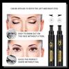 Doppelsiegel Eyeliner Wasserdicht Schnelltrocknend Einfach zu meistern Charm Eyeliner Fähigkeiten 2 Stück