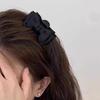 Elf Ear Bow Princess Pearl Hair Clip, Small Claw for Side Bangs, Sweet Temperament Hair Accessory for Women