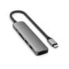 6-in-1 USB-C Multiport Hub - Satechi - 4K - 100W Power Delivery - 10Gbps - Gray