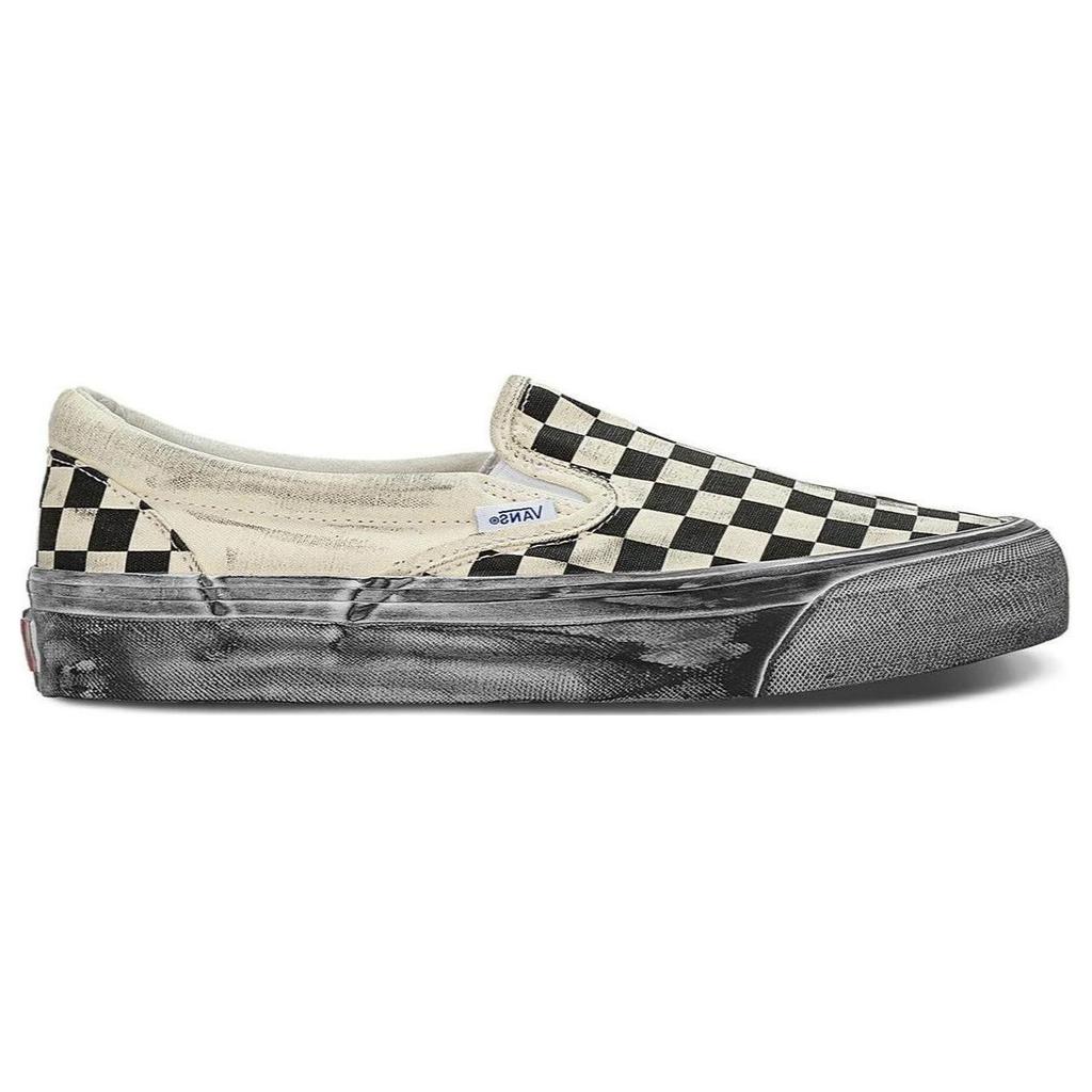 Vans OG קלאסי סליפ-און LX מודגש - משבצות שחורות נעלי סניקרס יוניסקס VN0A32QNBKC