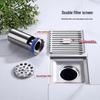 Larsd V02B Square Stainless Steel Shower Floor Drain