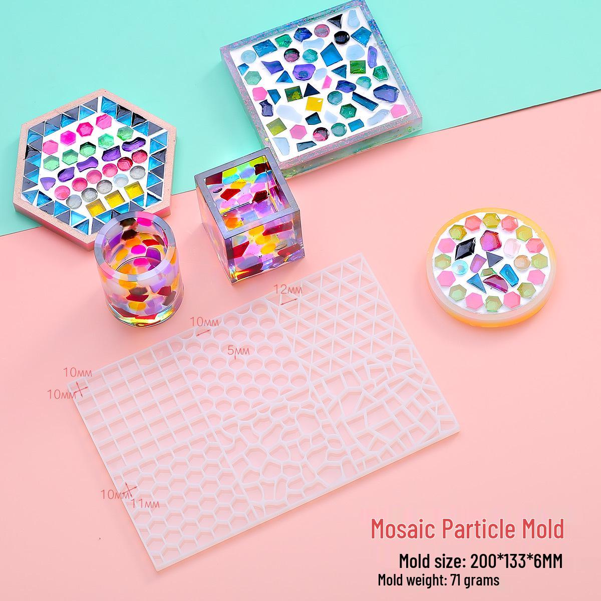 

Сделай сам Эпоксидная силиконовая форма для креативных мозаичных подставок в горошек