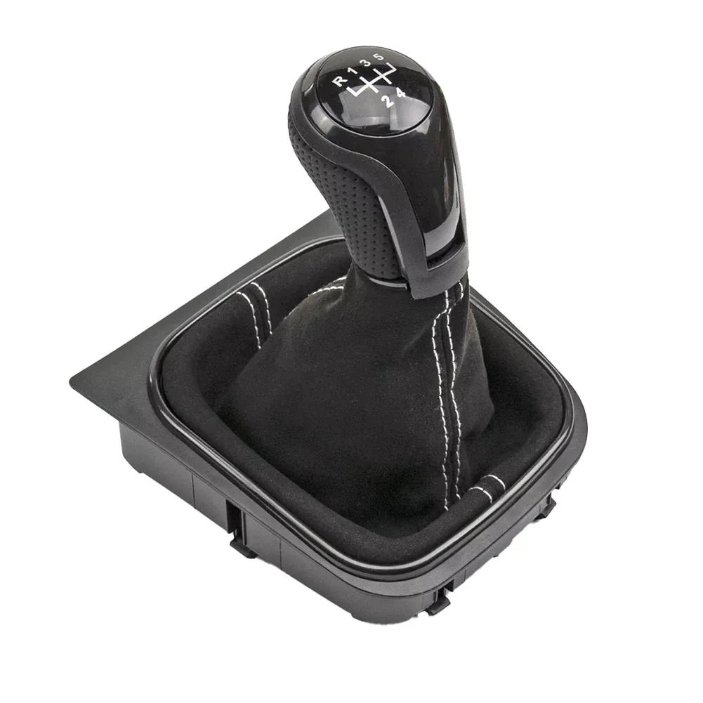 5/6Speed Car Speed Gear Shift Knob with Gaiter Boot  for Golf 5/6 MK5/6 Manual  for Jetta SCIROCCO III 137 138 EOS 1F7 1F8