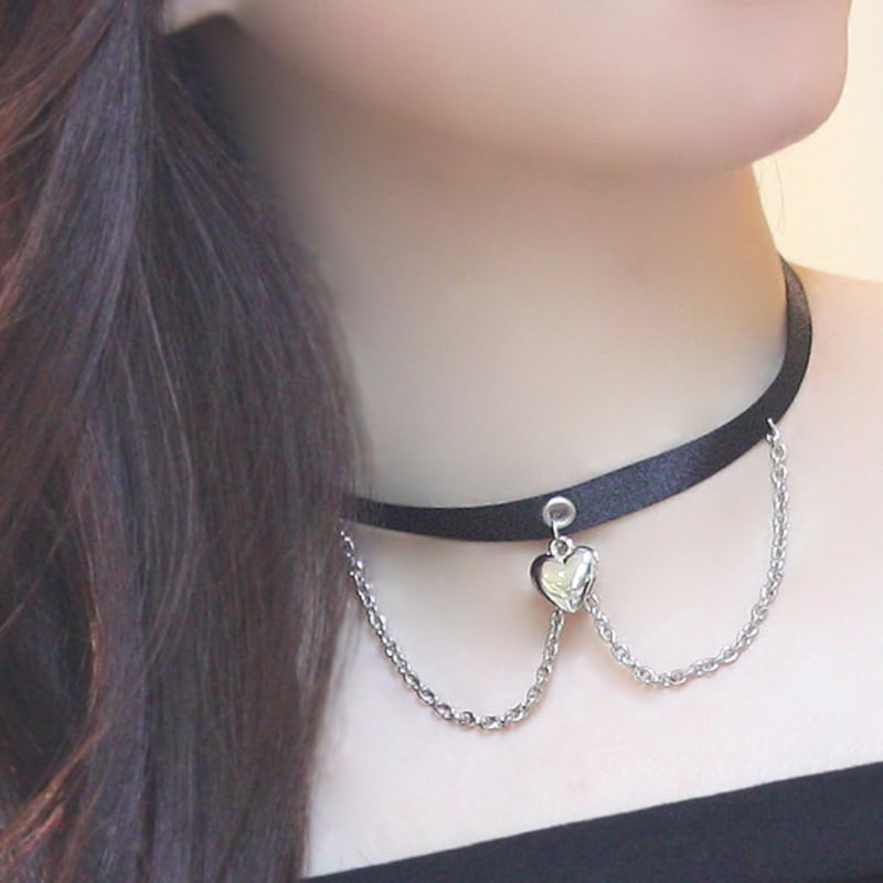 glammuse [Glam choker series] Chain Heart