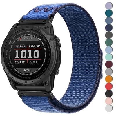 22 26mm Nylon Strap for Garmin Fenix 8 41MM/57MM 7 7X Pro 6 5 Watchband for Enduro3 2 Fenix 5 5X 6 6XPro 51mm Quickfit Bracelet