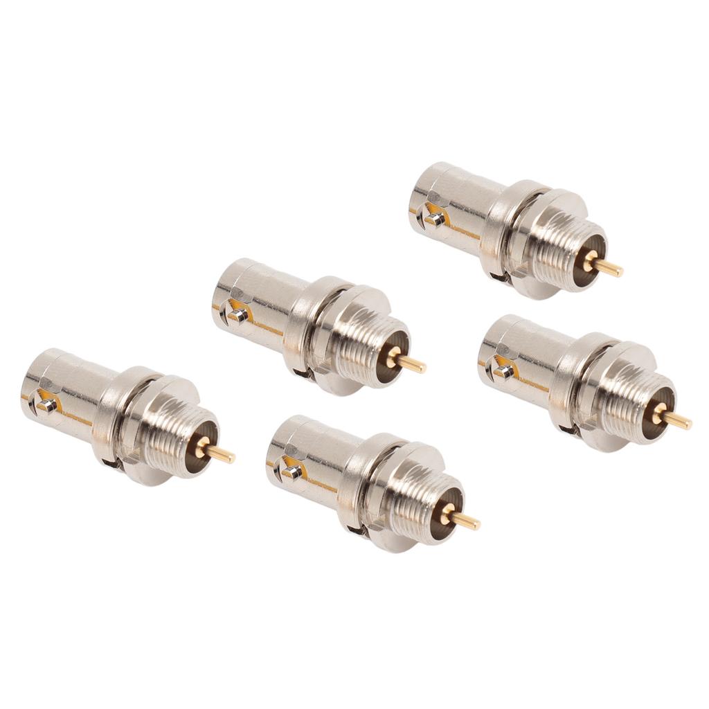 5pcs BNC Crimp Female Connector Professional Metal BNC Female Connector for Antenna VHF UHF CB Amateur Radio Radio