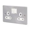 Wall Socket Dual  Standard Electrical Outlet with Switch Power Supply Accessories  13A