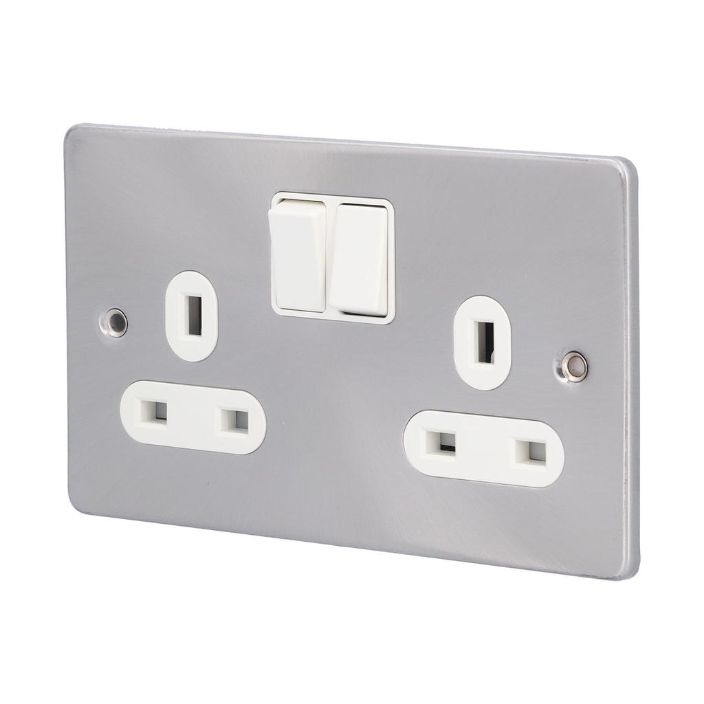 Wall Socket Dual  Standard Electrical Outlet with Switch Power Supply Accessories  13A
