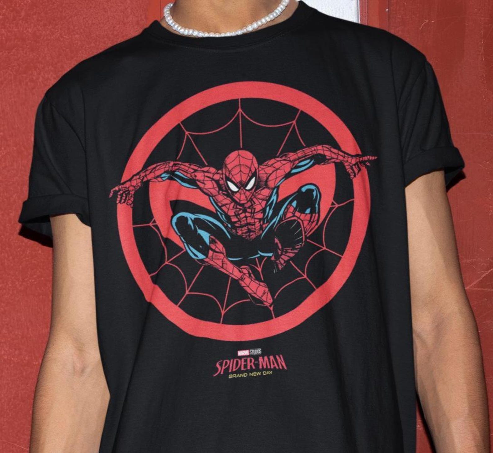 Spider-Man Circle Shirt - Peter Parker Shirt,Spiderman Movie Tshirt,Tom Holland Shirt,Spiderman Kids Shirt,SuperHero Tshirt M