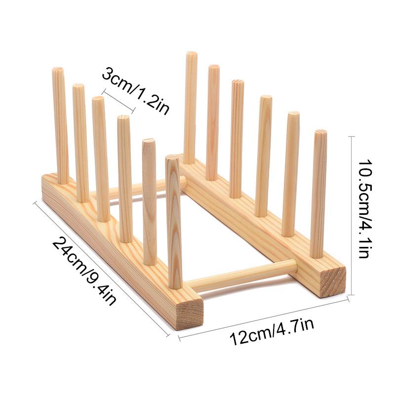 

1 шт. кухонная полка для сушки 2/3/4/5/6/7/8 решеток деревянная столовая посуда DIY подставка для дисплея держатель сушилка