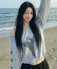 GRAVER [Woman] Take Me One-Shoulder Sweatshirt_Gray