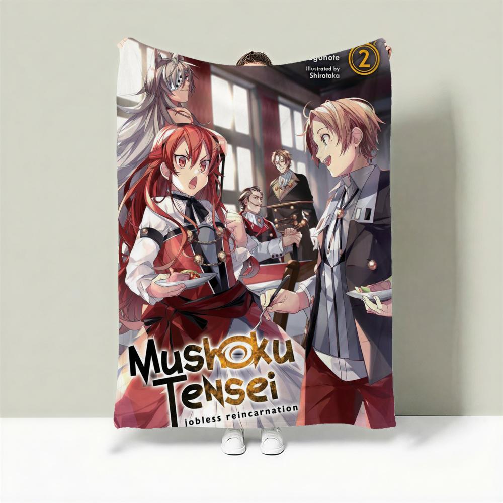 

Anime M-Mushoku Tensei Throw Lightweight 240g Flannel Blanket Soft Skin-friendly for Summer Cooling 75cmx90cm