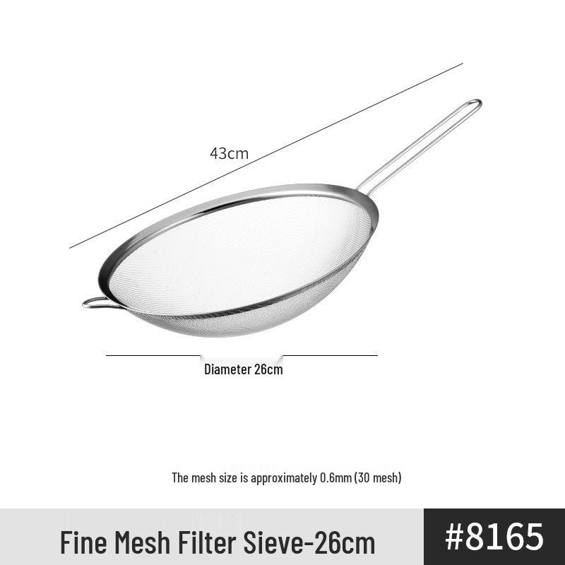 Stainless Steel Triangular Cocktail Strainer Ladle Conical Mesh Sieve.