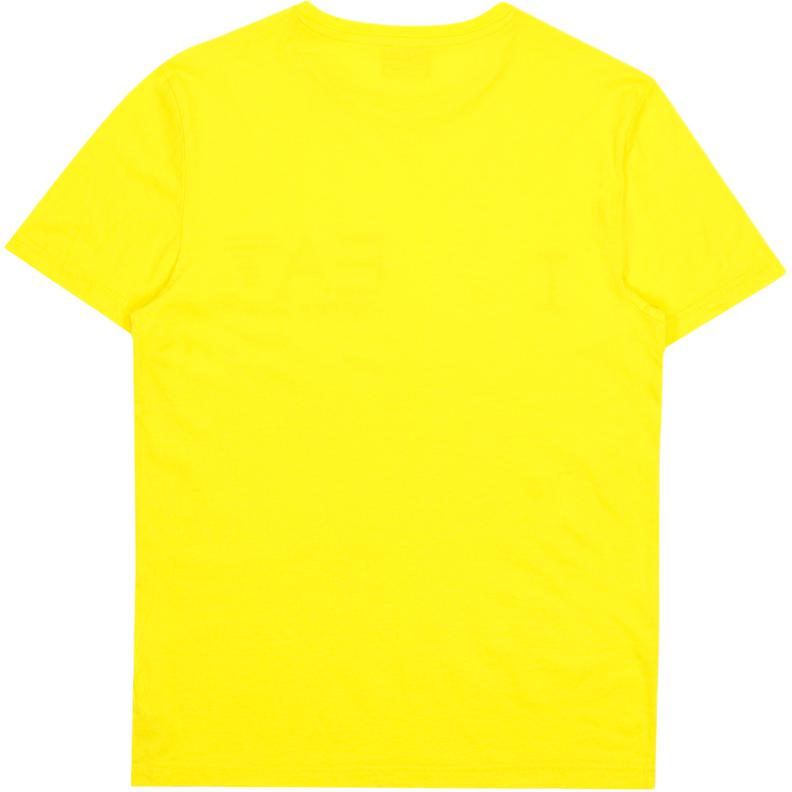 Emporio Armani EA7 Logo Letter Number Print Crew Neck Pullover Short Sleeve T-Shirt Women tops Yellow 273006-4P241-02160