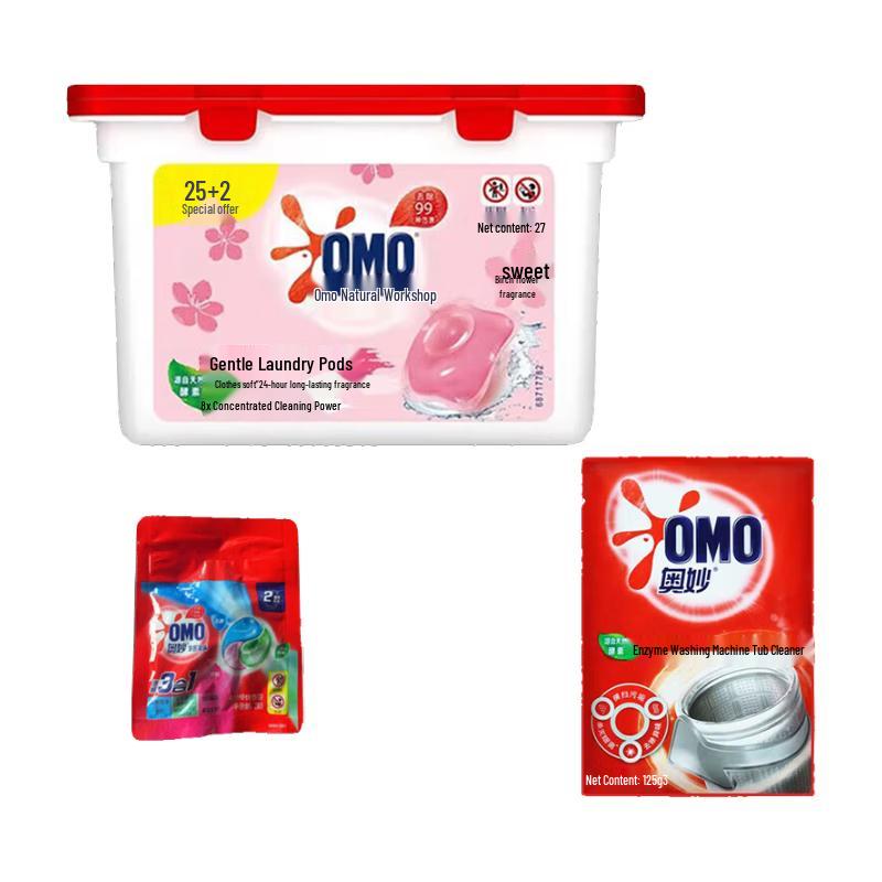 OMO Natural Workshop Sakura Laundry Pods Set