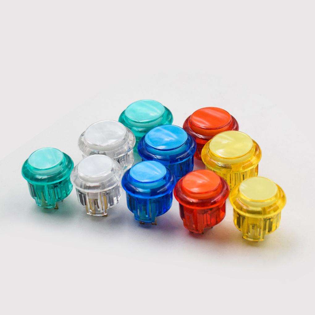 Transparent Switch Push Illuminated Accessory Parts 30 Cassette Ade Lighting Game Round Machines Board Operated