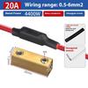 5Pcs Brass Terminal Block With Heat Shrink Tubing High Current Waterproof Quick Terminal Block Pressure Free Fast Connector