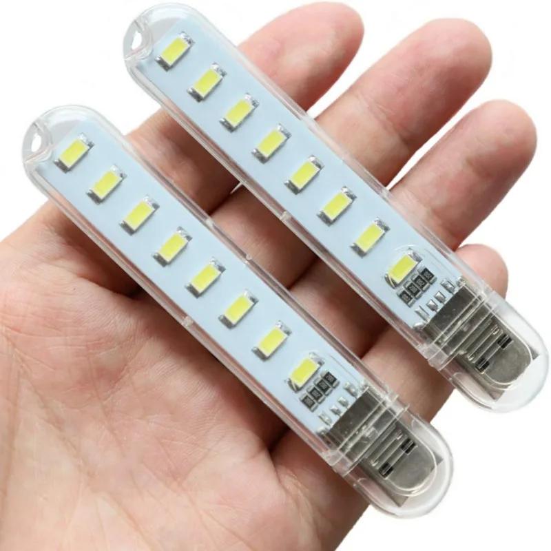 Mini 5V USB Led Night Light 3-24LEDS Book Light Portable Reading Desk Beside Lamp with Touch Switch for Power Bank PC Notebook