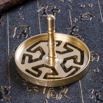 1 Pc Incense Ceremony Supplies Utensils Tools Bagua Incense Seal Incense Topping Playing Top Incense Codification Incense Mould Pure Copper Incense