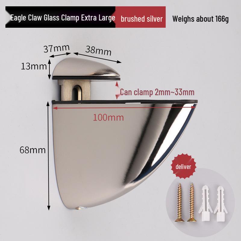 Adjustable Glass Shelf Clip Support Bracket