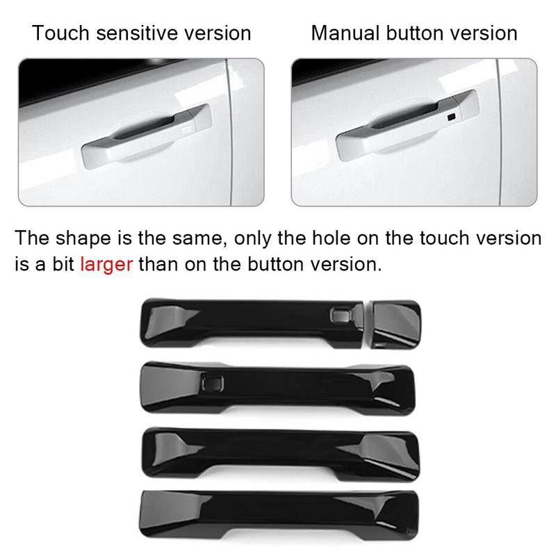 5Pcs/Set For Hyundai Santa Fe 2024+ ABS Plastic Door Handle Cover Moulding Decoration Trim Car Scratch Resistant Accessories