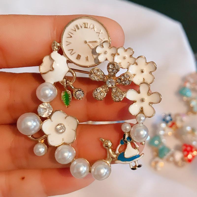 

Мила японська брошка Аліса, шпилька на комір, пряжка, ніжні брошки для сумки солодкої дівчинки, аксесуари