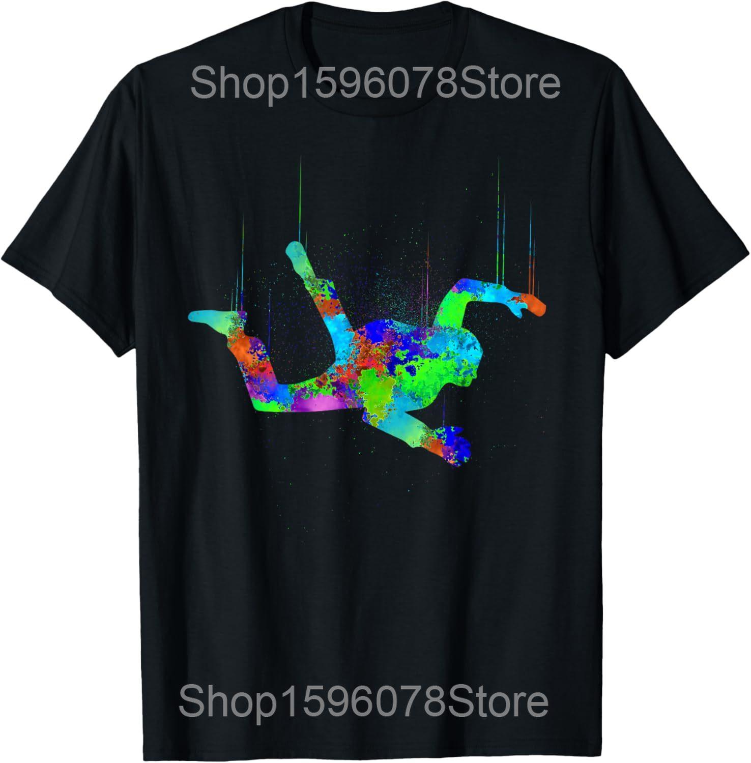

Skydiver Skydive Adult Vintage Men Women Indoor Sky Diving T Shirts Humor Streetwear Tee Short Sleeve Unisex Loose Clothing 4XL