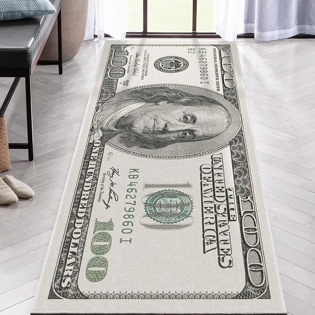 Kreativ Dollar Matta Hushåll Kök Lång Matta Sovrum Sängbädd Balkong Fönstermatta